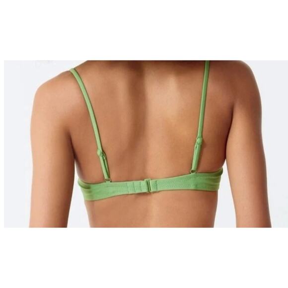 NWT Women's J.Crew Balconette Underwire Bikini Top, 34B, Rustic Willow Green - Picture 3 of 3